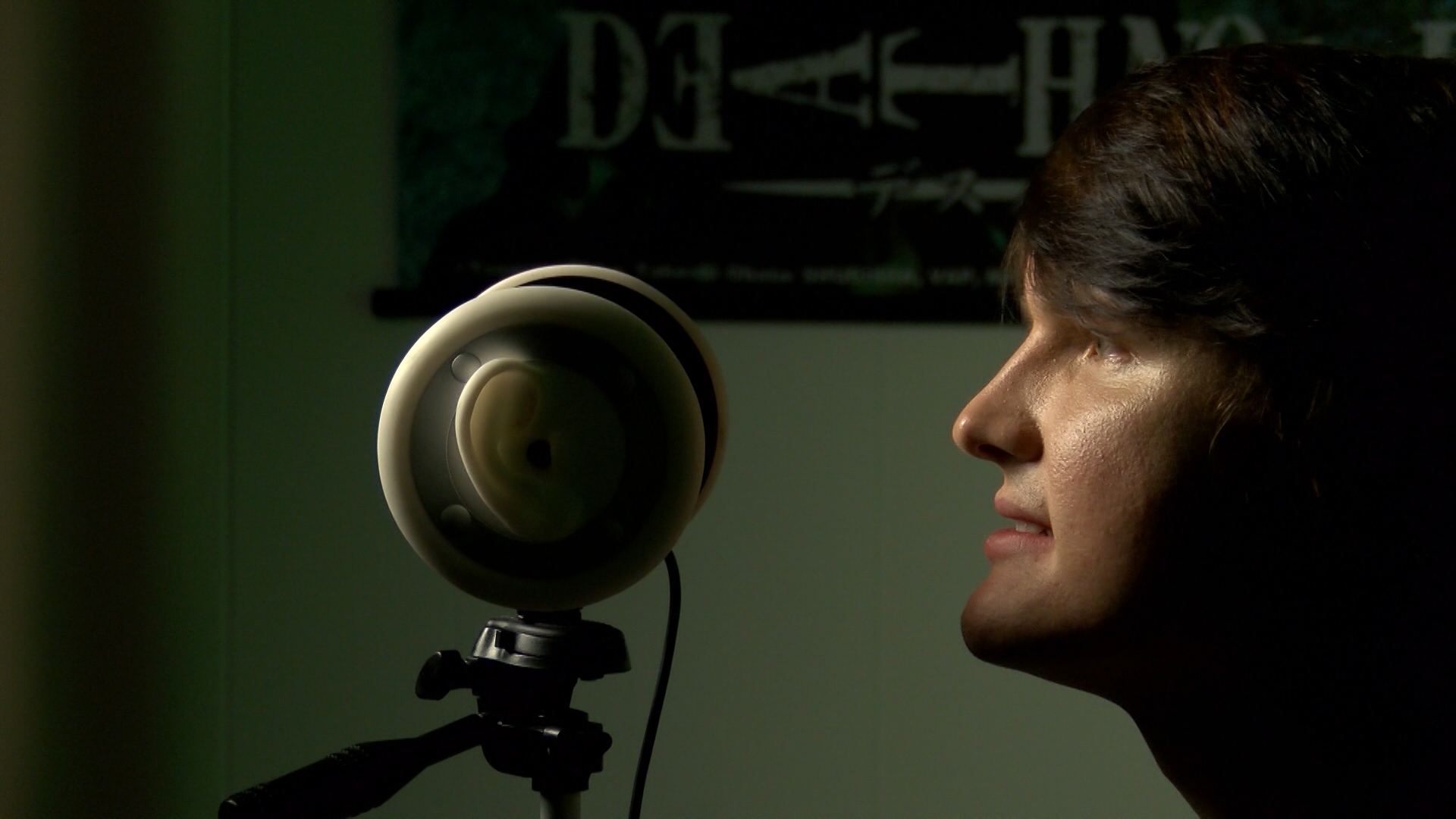 Logan Smith in his ASMR studio.