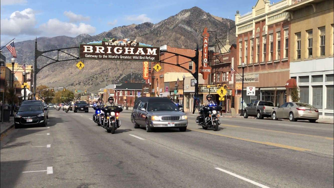 Brigham City Road Closure Funeral