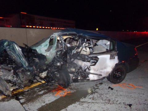 Winter's car was destroyed in the accident May 2020.