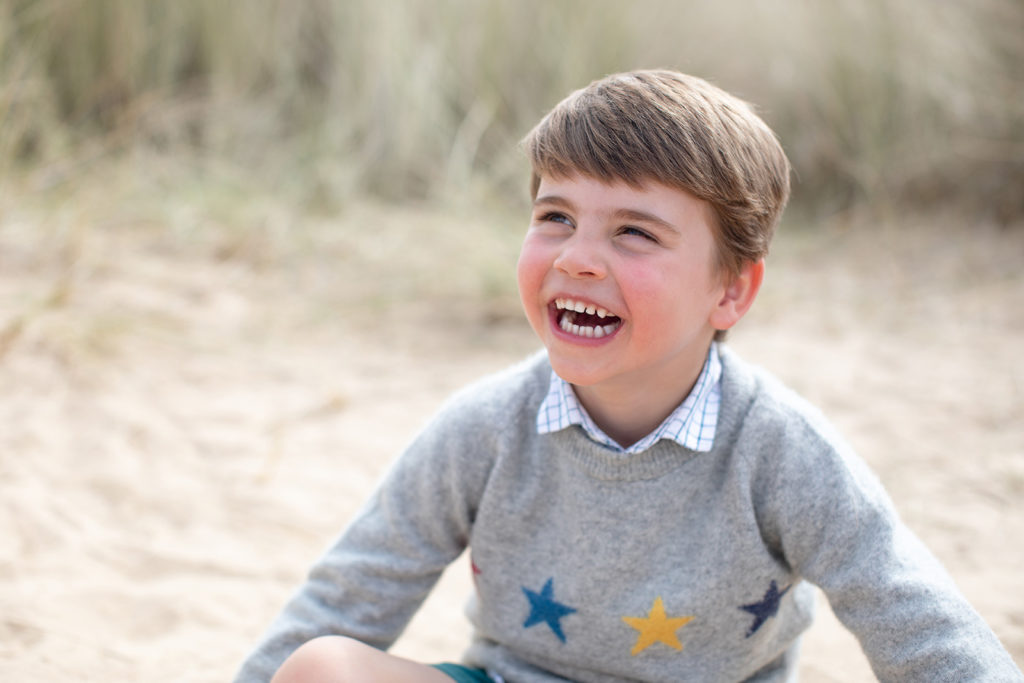 Prince Louis is pictured here ahead of his fourth birthday on April 23. The photograph was taken earlier in April in Norfolk by his mother. (The Duchess of Cambridge/Getty Images via CNN)
