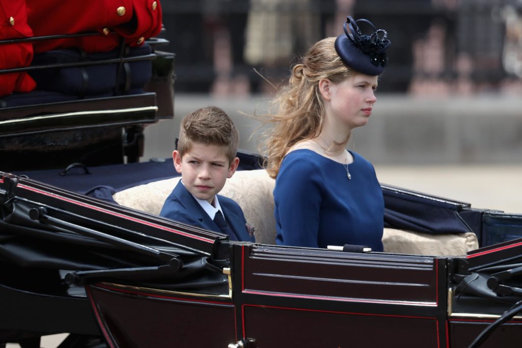 James, Viscount Severn and Lady Louise Windsor are seen here during Trooping The Colour, the Queen's annual birthday parade, on June 8, 2019 in London, England. (Chris Jackson/Chris Jackson Collection/Getty Images via CNN)