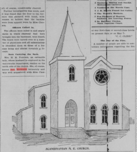 The Salt Lake Herald sketch of the Scandinavian Methodist Episcopal Church.