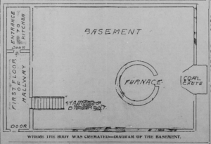 The Salt Lake Herald sketch of the basement of the church.