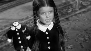 Lisa Loring as Wednesday Addams in "The Addams Family" television show. (Collection Christophel © Filmways Television)
