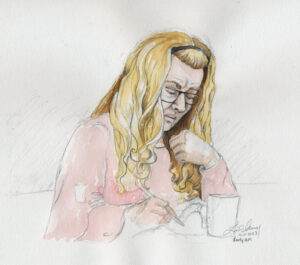 Lori Vallow Daybell, Court sketch 4/11