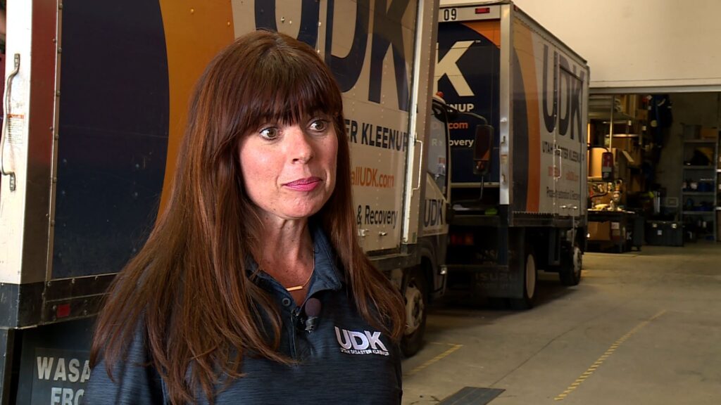 Keri Jones, director of marketing for Utah Disaster Kleenup. (KSL TV)