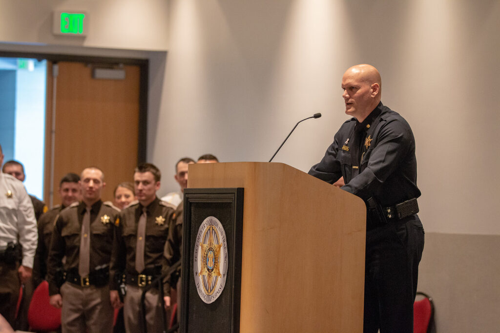 Scott Stephenson, executive director of the Utah Fraternal Order of Police and former POST director, just finished his first semester at Lynchburg University to become a licensed mental health clinician. He recognized a dire need for more trauma-informed therapists in Utah and decided to take the leap. (Utah Department of Public Safety)