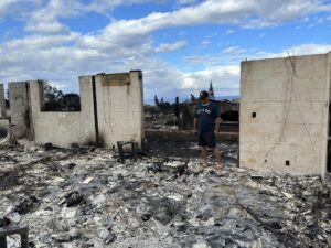 Bailey Honda says his family lost their home in Lahaina, Hawaii. (Bailey Honda)