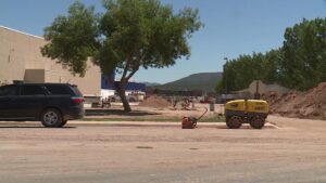 Construction at the Enterprise High School. (KSL TV)