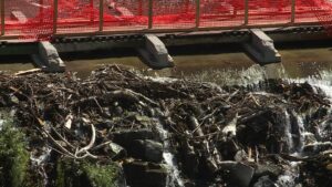 There is still a lot of debris even though crews have worked for months to clean up the area. (KSL TV)