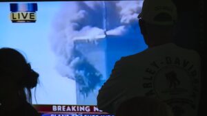 An old newscast showcasing the twin towers and 9/11. (KSL TV)
