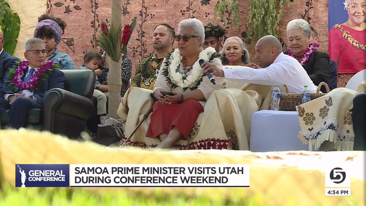 Video: Samoa Prime Minster gets a warm welcome to Utah during ...