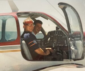 Vaughn Porter with his dad Keith Porter who was killed in a plane crash in Utah back in the 90s. (Porter family)