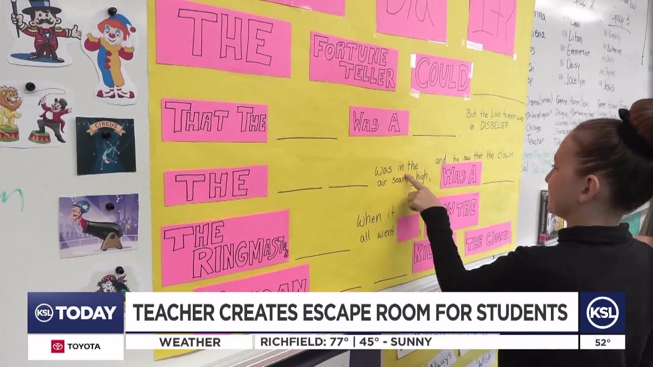 Video Utah Teacher Creates Escape Room For Students Ksltv