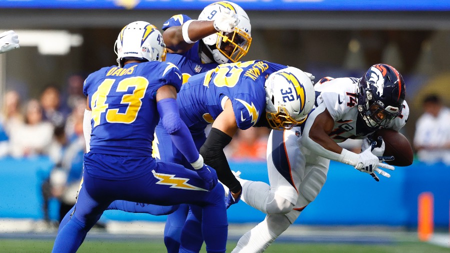 Chargers CB Michael Davis Rips Ball Away For First Interception Of 2023