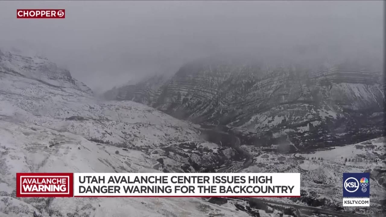 Video: Utah Avalanche Center issues high danger warning for the ...