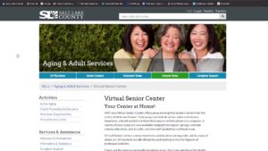 A screenshot of the homepage of the Aging & Adult Services website. (KSL TV)