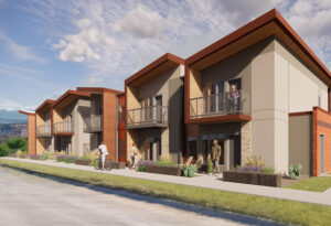 A rendering of planned housing in Moab, Utah, that hopes to ease the city's extreme affordable housing crisis. (Utah Housing Corporation)