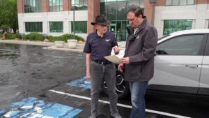 Cris Meyers explains what the fake officer told him about his fake arrest warrant. (KSL TV)