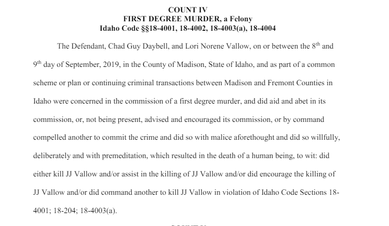 Defense says no evidence Daybell killed Tylee and JJ; Judge finds indictment error