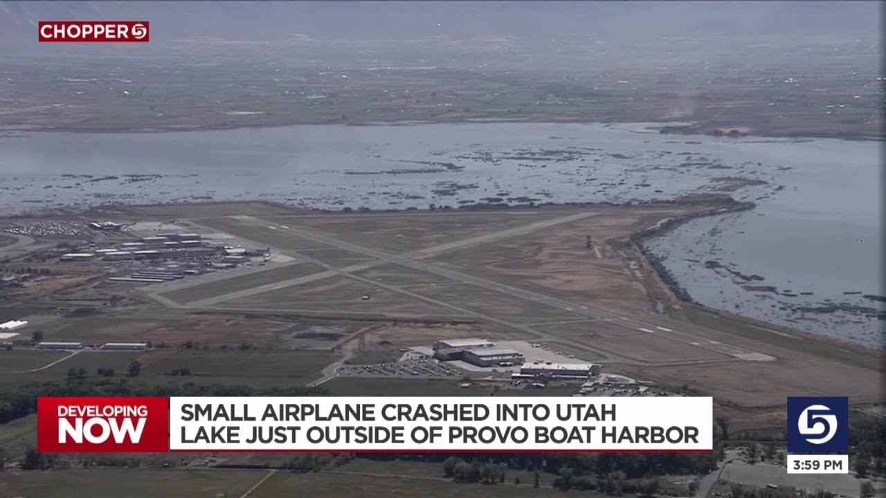 Video: Small plane crashes in Utah Lake; likelihood of survivors low