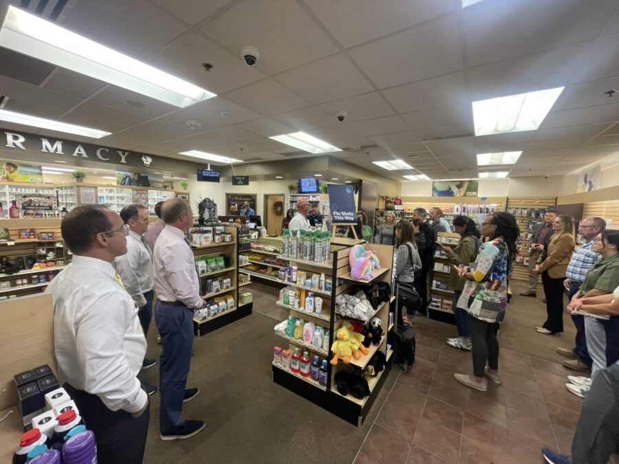 A group of Utah Pharmacists met with local and federal leaders Tuesday, Oct. 1, 2024, asking for help with pricing. (Shelby Lofton, KSL TV)