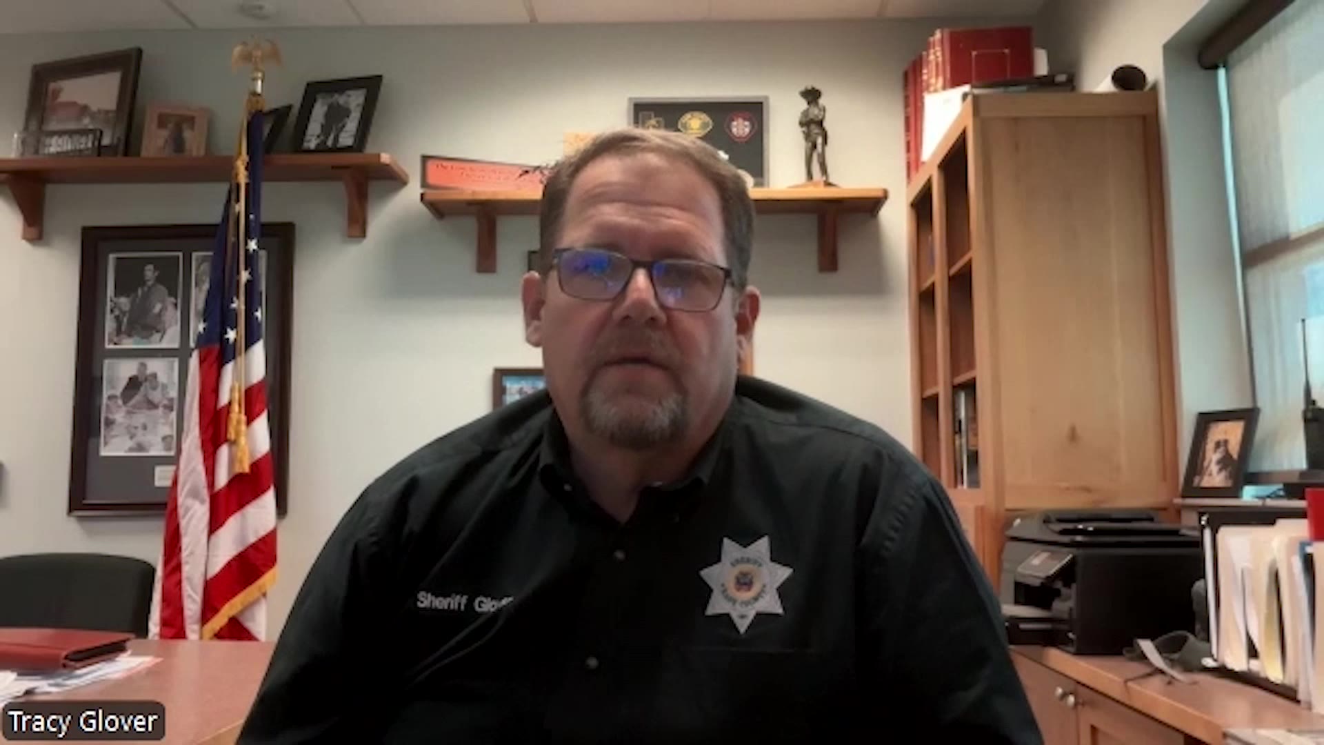 Tracy Glover, the Kane County Sheriff and president of the Utah Sheriffs' Association. (KSL TV)