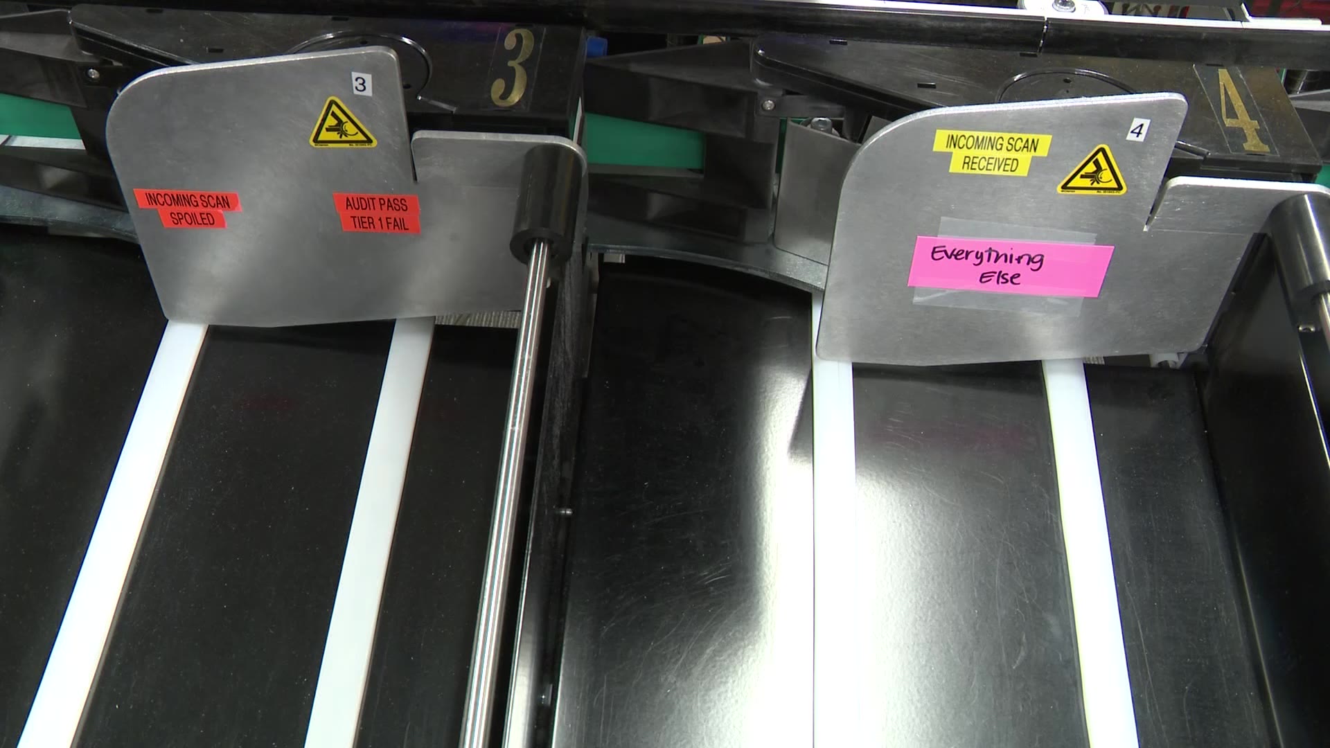 The section of the machine where ballots get sorted. (KSL TV)