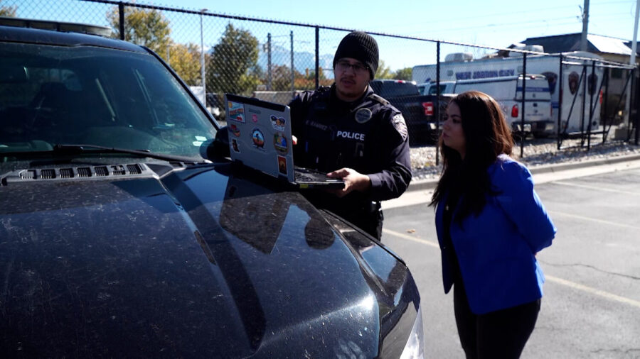 West Jordan Police Officer Ramon Ramirez speaks with the KSL Investigators in Nov. 2024. (Tanner Siegworth, KSL TV)