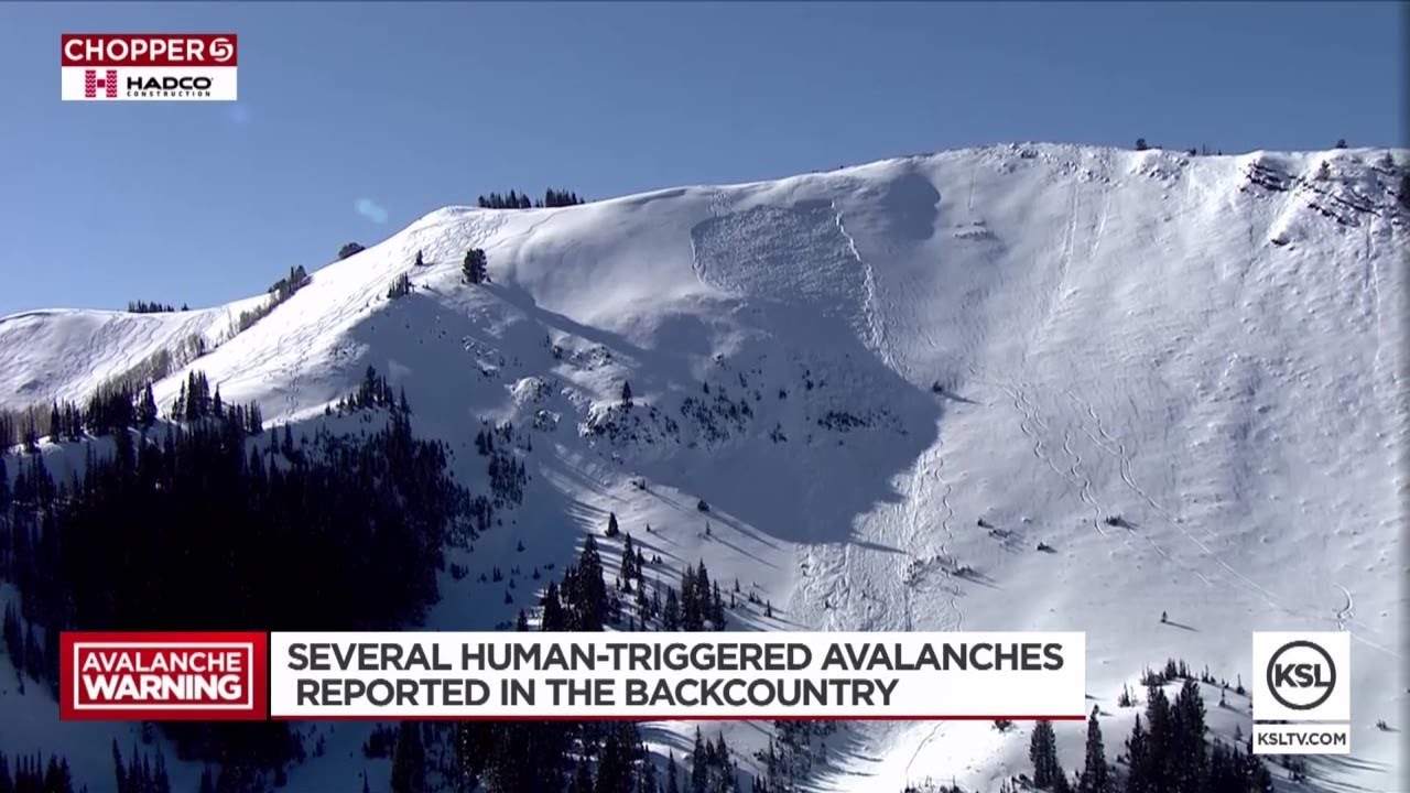 Video: Multiple human-caused avalanches reported on Thanksgiving ...