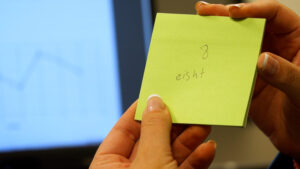 The number Rivera wrote down during the EyeDetect demo test. (Tanner Siegworth, KSL TV)