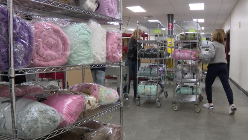 Minky Couture has shipped an estimated 500,000 to 750,000 blankets over the weekend of Black Friday and continues with intense sales through Cyber Monday on Dec. 2, 2024. (Jack Grimm, KSL TV)