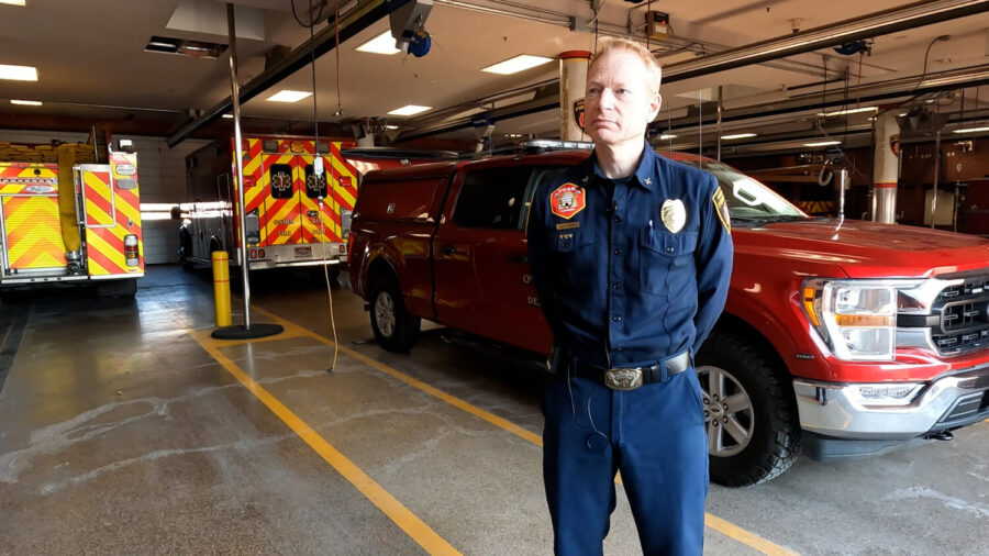 Ogden Fire Marshal Kevin Brown is asking developers and contractors to better secure construction sites. (Mike Anderson, KSL TV)