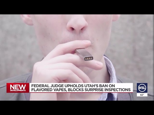 Video: Federal judge upholds Utah vape ban, but bars warrantless searches