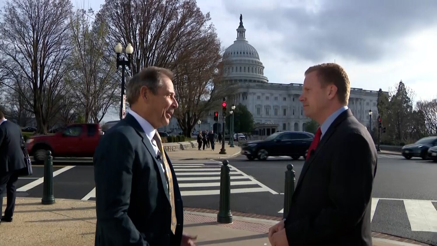 Sen. John Curtis speaks with KSL TV's Daniel Woodruff in Washington, D.C.. (Ray Boone, KSL TV)