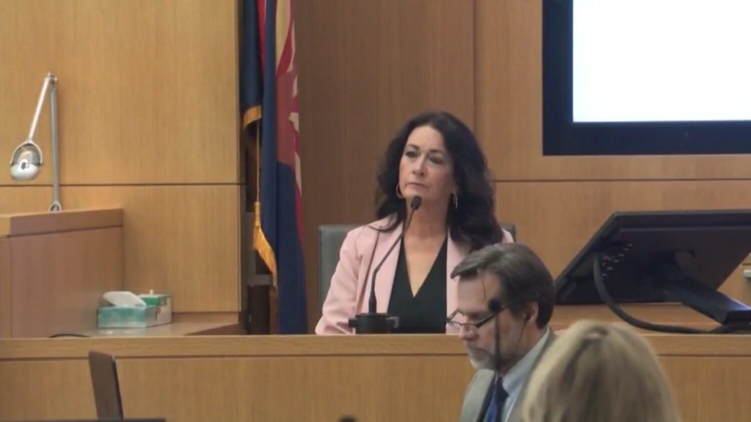 Nancy Jo Hancock on the stand on April 9, 2025....