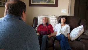 Craig and Sandra Haskell tell KSL's Matt Gephardt that the VA owes them over $10,000 for pension and disability benefits. (Mark Less, KSL TV)