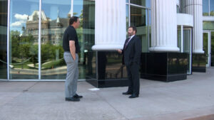 Attorney Stephen Howard explains to KSL's Matt Gephardt while AI can prepare briefs that seem to make sense, it doesn't check the truth. (Mark Less, KSL TV)