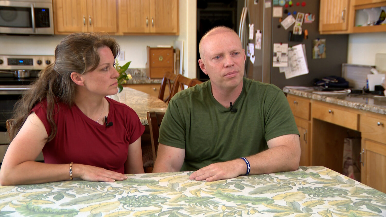 Tyler and Kim Gibbs speak with KSL TV at their home in Pleasant Grove, Utah on Tuesday, June 17, 2025. (Photo: Nathaniel Gillis, KSL TV)