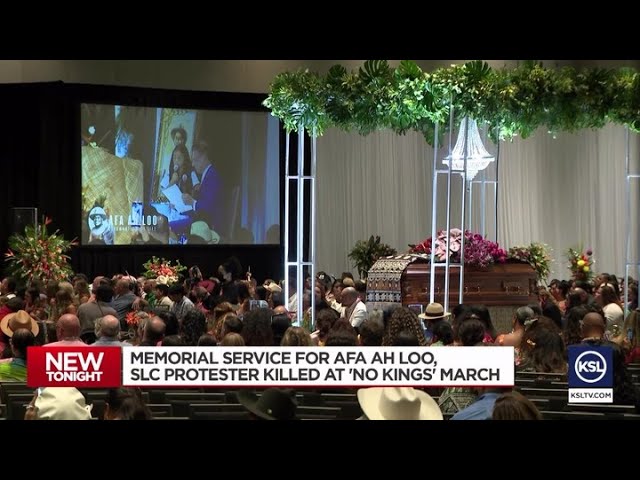 Video: Memorial service for Afa Ah Loo, SLC protestor killed at “No