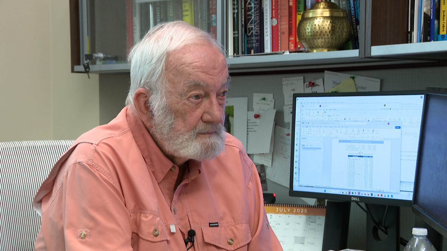 Jim Wood, housing analyst at the Kem C. Gardner Policy Institute, speaks with KSL TV on Wednesday, July 9, 2025. (Mark Less, KSL TV)