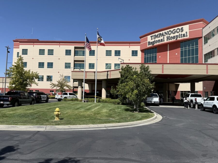 Police presence at Timpanogos Regional Hospital in Orem, Utah, on Wednesday, Sept. 10, 2025. (Sarah Martin, KSL TV)