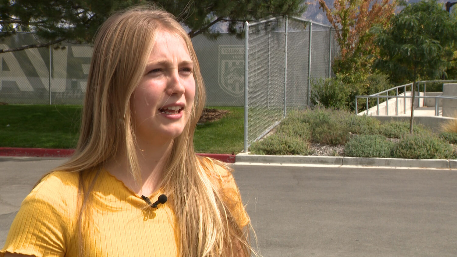 Elizabeth Hansen, UVU Student. (Mark Wetzel, KSL TV)