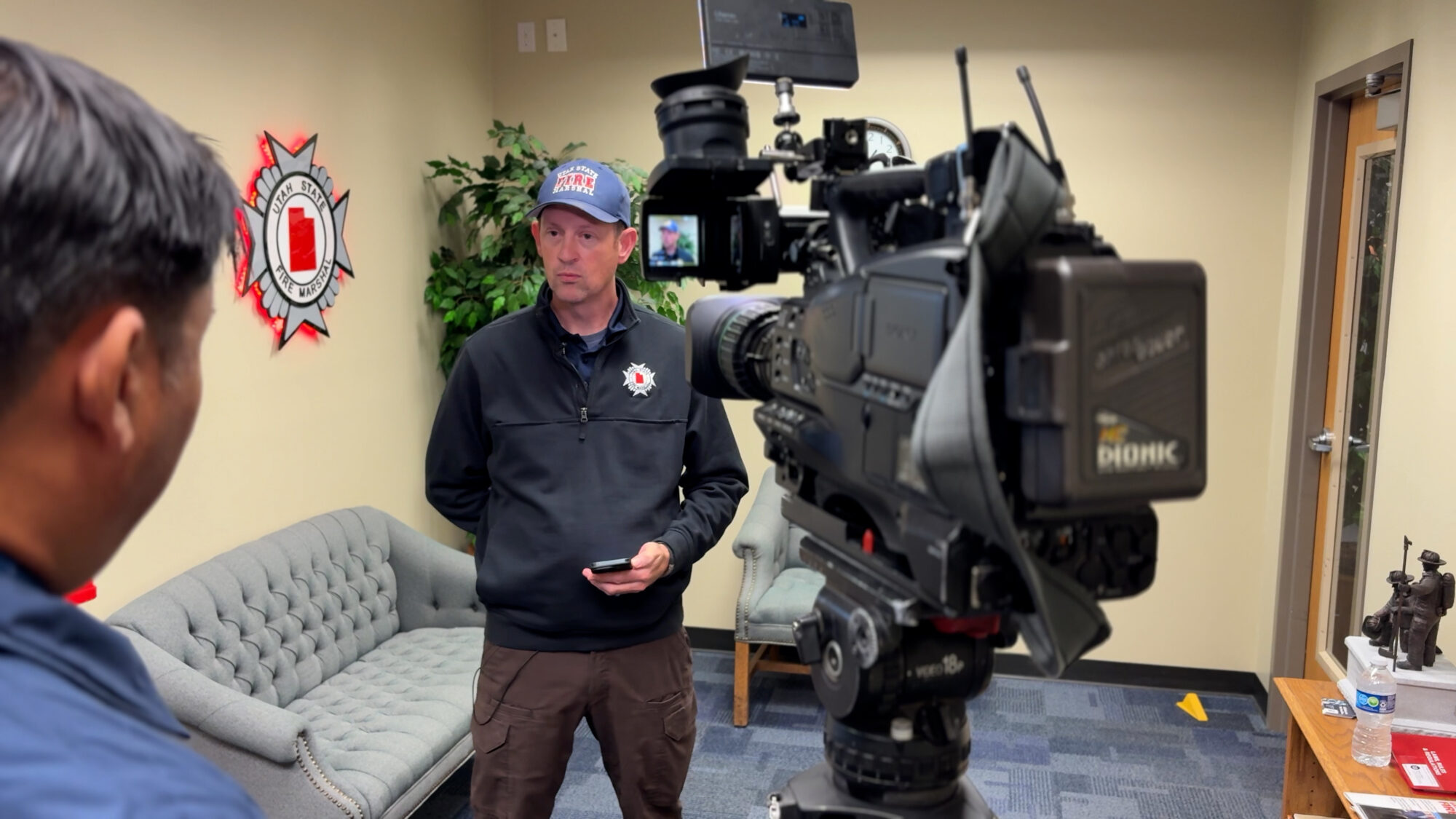 Andrew McCormick, Public Education Coordinator, State Fire Marshal's Office. (Mike Anderson, KSL TV)