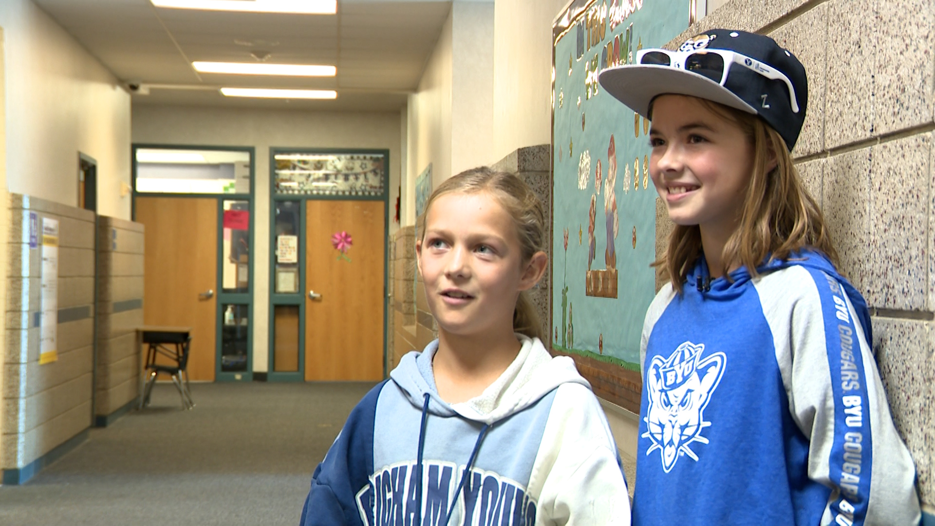 Elsie Houghton and Tatum West. (Mark Less, KSL TV)