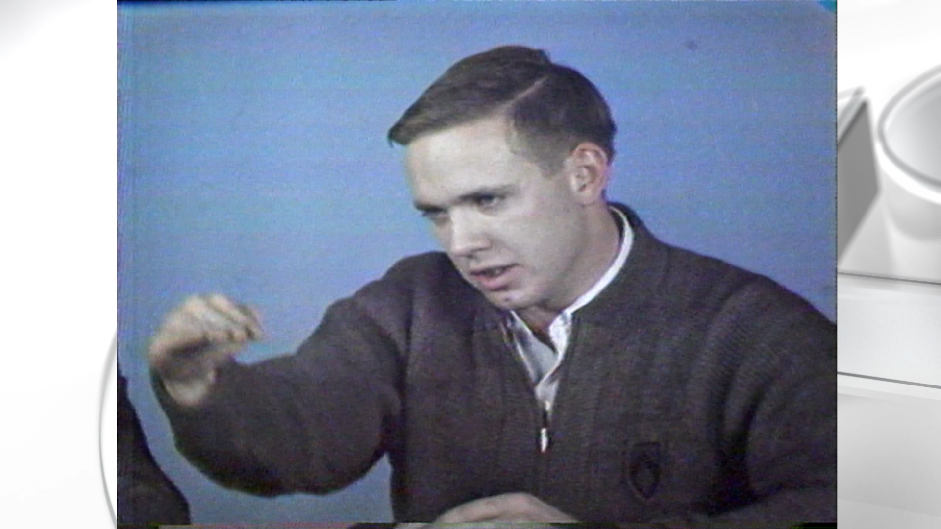 Norm Nelson, a KSL TV photographer, describing seeing Flight 227 crashing on the runway of Salt Lake City Municipal Airport as was testing out his new radio at the airport on Nov. 11, 1965. (File, KSL TV)