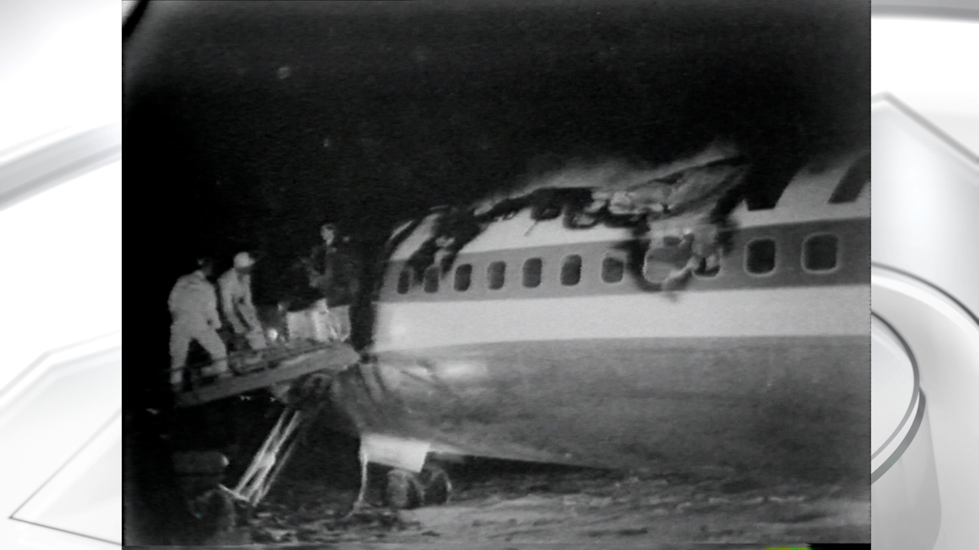 First responders looking for survivors and investigating the remains of Flight 227 on Nov. 11, 1965. (File, KSL TV)