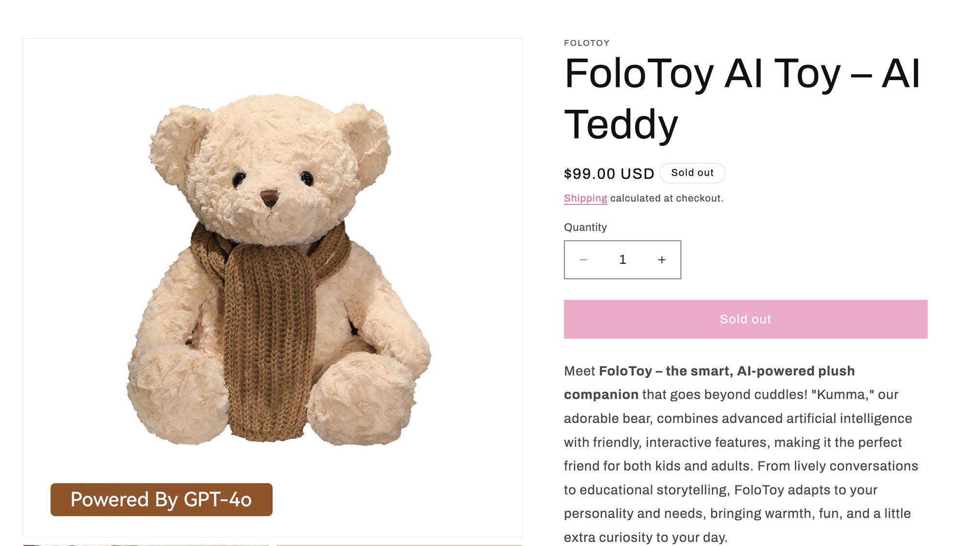Sales of AI-enabled teddy bear suspended after it gave advice on BDSM sex  and where to find knives - KSLTV.com