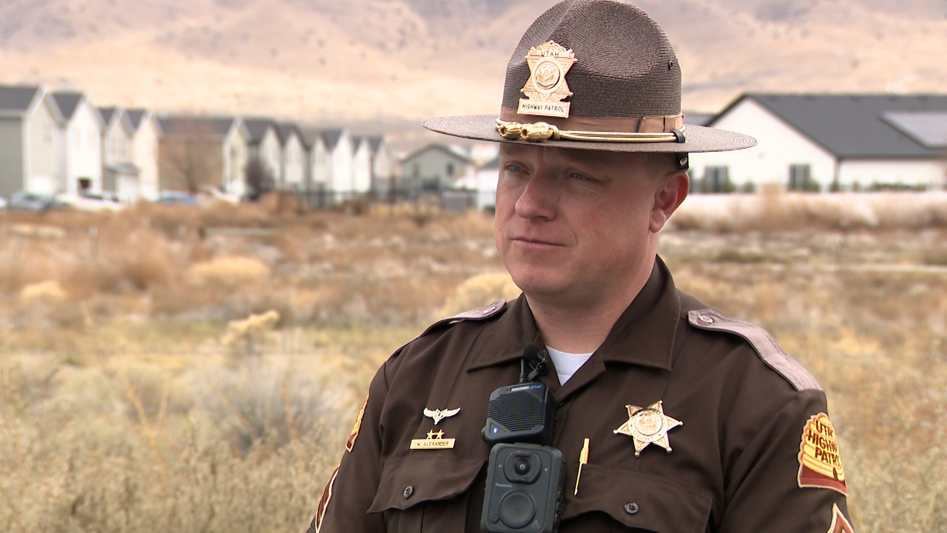 Utah Highway Patrol Sgt. Mike Alexander speaks with KSL TV on Friday, Nov. 14, 2025. (Mark Less, KSL TV)