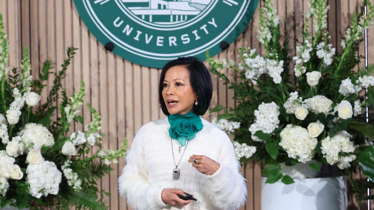‘Nothing short of remarkable’: UVU President Astrid Tuminez announces she is stepping down
